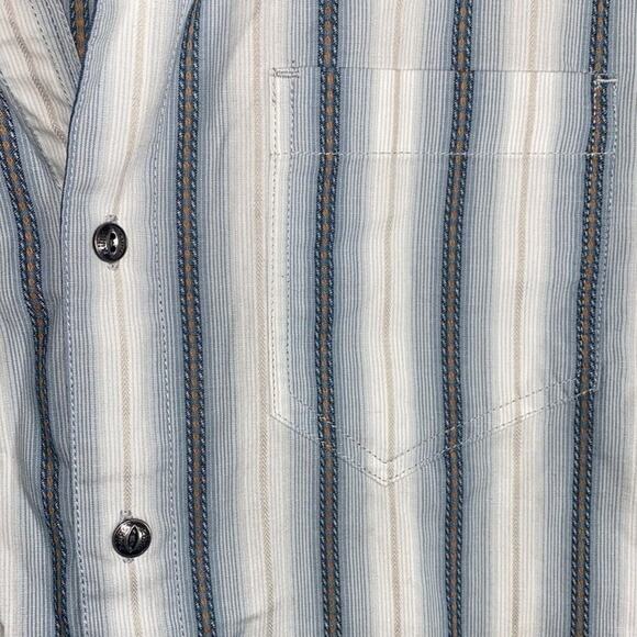 Kuhl striped short sleeve button front shirt - Picture 5 of 10